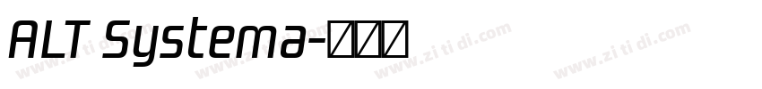 ALT Systema字体转换
